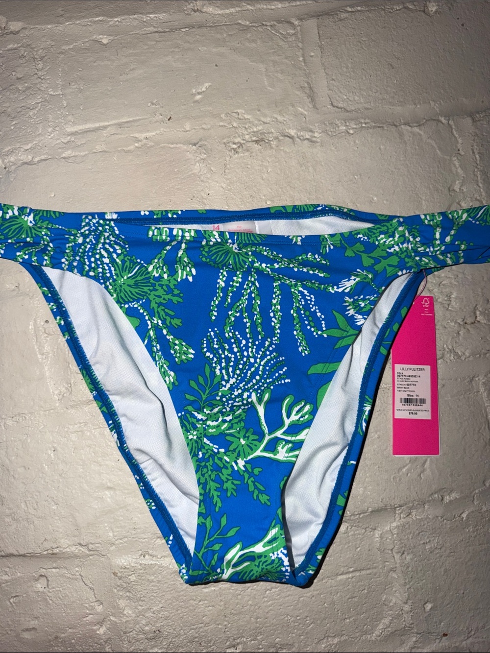 Lilly Pulitzer swimsuit bottom size 14 New with tags